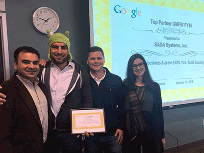 SADA Google Maps Partner of the Year 2015