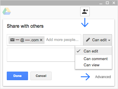 share files in google drive