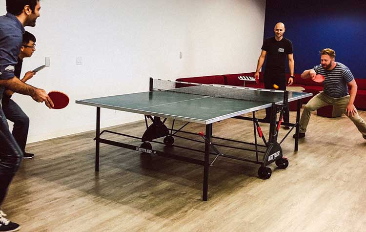 Ping Pong Table at SADA shaping company culture