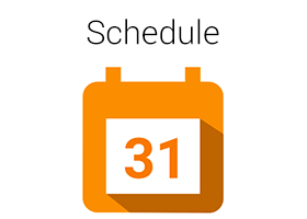 Icon for Schedule Icon for Schedule