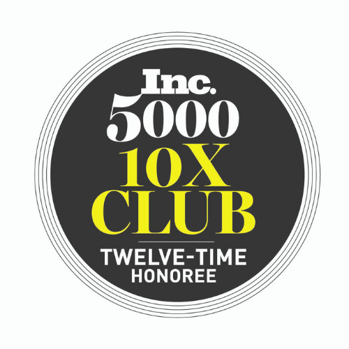 Inc. 5000 10x Club Twelve-Time Honoree