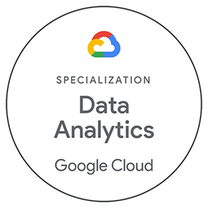 Specialization - Data Analytics, Google Cloud