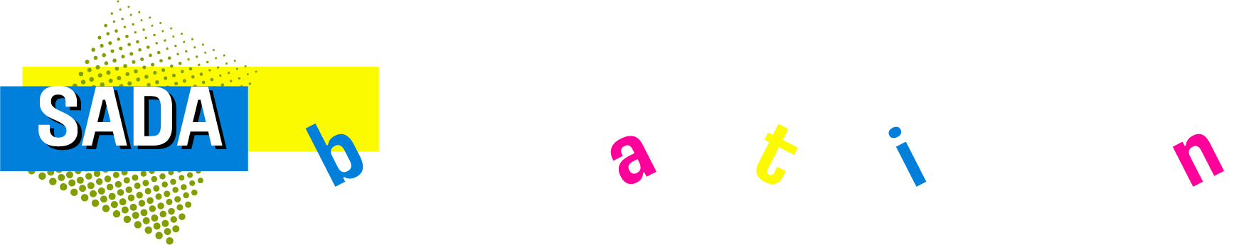 SADAbration logo for gradient bg