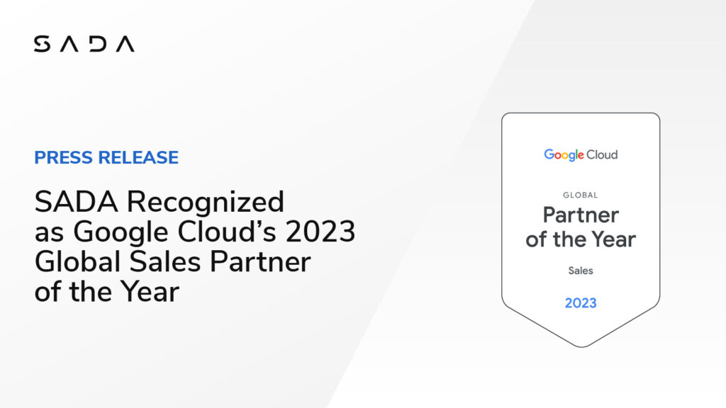SADA Recognized as Google Cloud's 2023