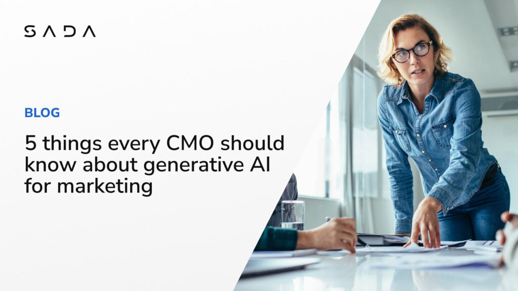 5 things every CMO should know about generative AI for marketing