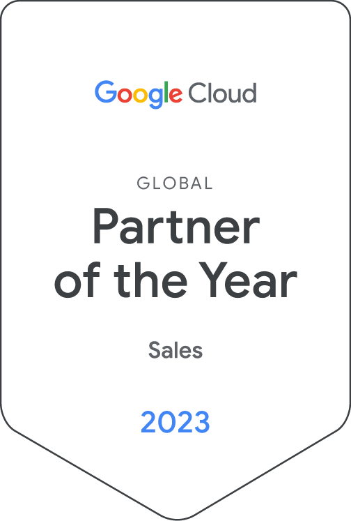 Google Cloud Global Partner Of The Year Sales 2023